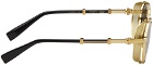 Balmain Gold & Black Brigade II Sunglasses