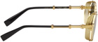 Balmain Gold & Black Brigade II Sunglasses