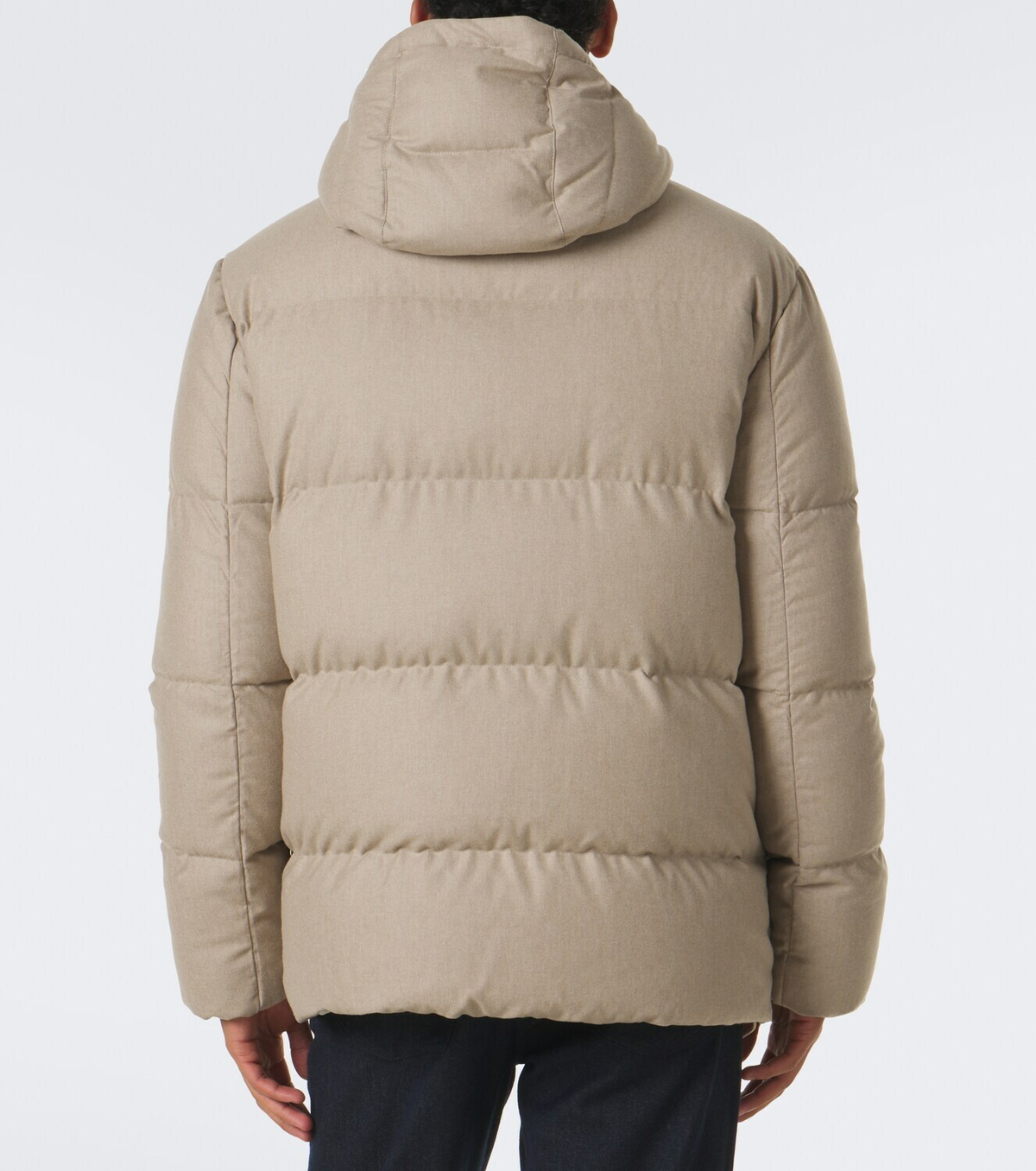 Eleventy Wool, silk, and cashmere puffer jacket