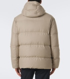 Eleventy Wool, silk, and cashmere puffer jacket