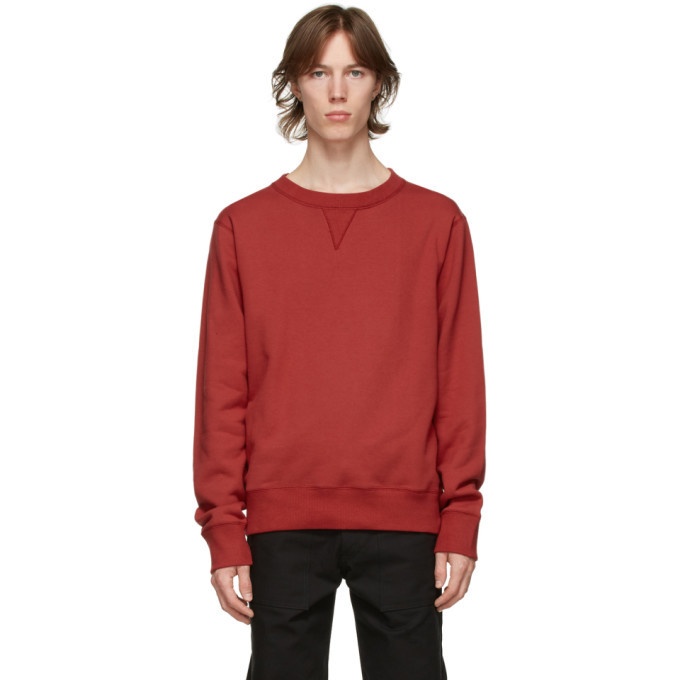 Photo: Naked and Famous Denim Red Heavyweight Terry Sweatshirt