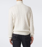 Brunello Cucinelli Cable-knit cashmere turtleneck sweater
