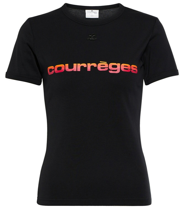 Photo: Courrèges Logo cotton jersey T-shirt