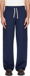Balmain Navy Signature Sweatpants
