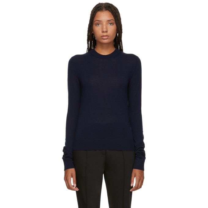 Jil Sander Navy Navy Wool Crewneck Sweater Jil Sander Navy