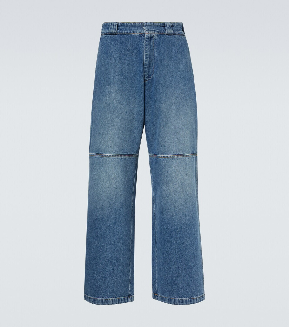 Plan C Faded wide-leg jeans