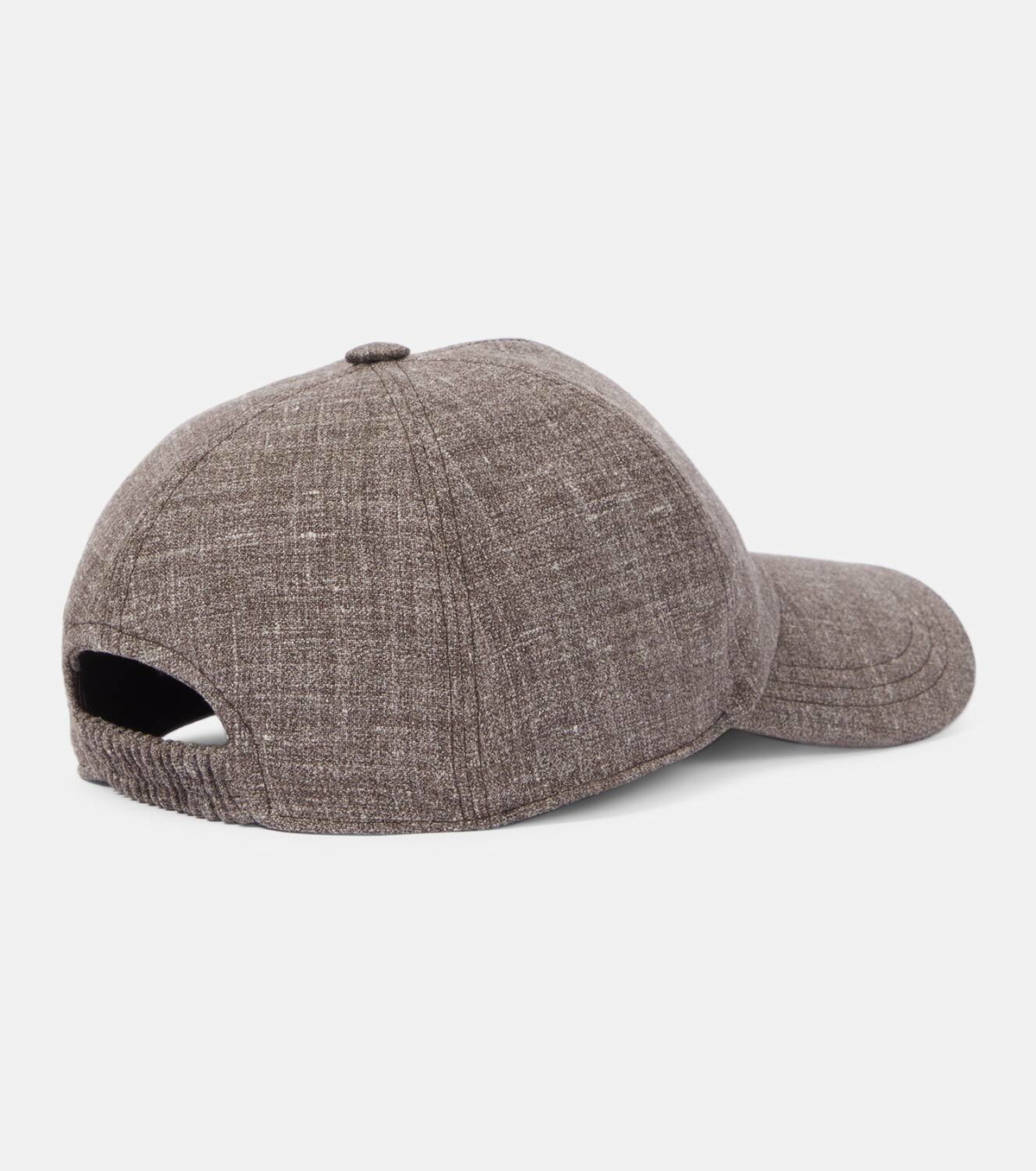 The Row Caspian silk, linen, and wool baseball cap