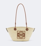 Loewe Anagram Small leather-trimmed basket bag