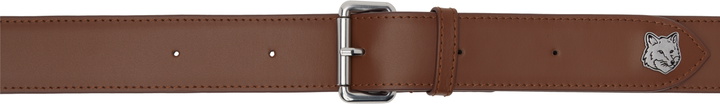 Photo: Maison Kitsuné Brown Fox Head Belt