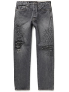 KAPITAL - Monkey CISCO Distressed Denim Jeans - Black