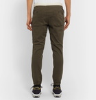 Beams Plus - Slim-Fit Tapered Cotton-Blend Twill Drawstring Trousers - Green