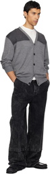 Lanvin Black Loose Fit Washed Jeans
