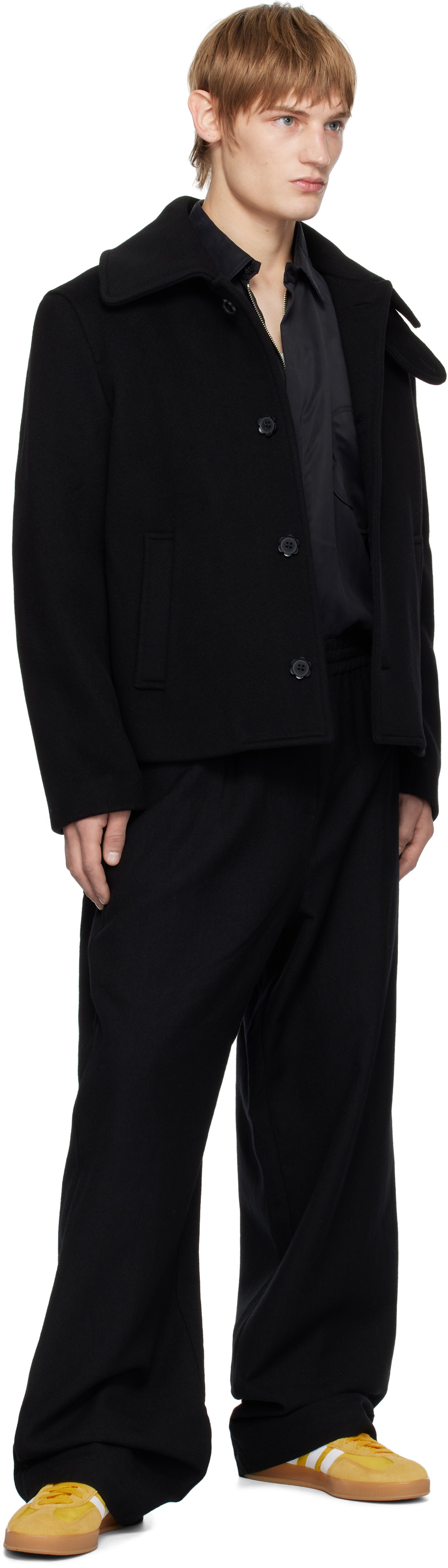FORMA Black Wool Caban Jacket