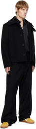FORMA Black Wool Caban Jacket