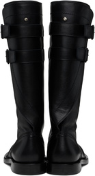 Ann Demeulemeester Black Uplu Biker Boots