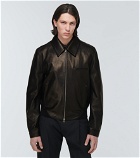 Alexander McQueen - Leather blouson jacket