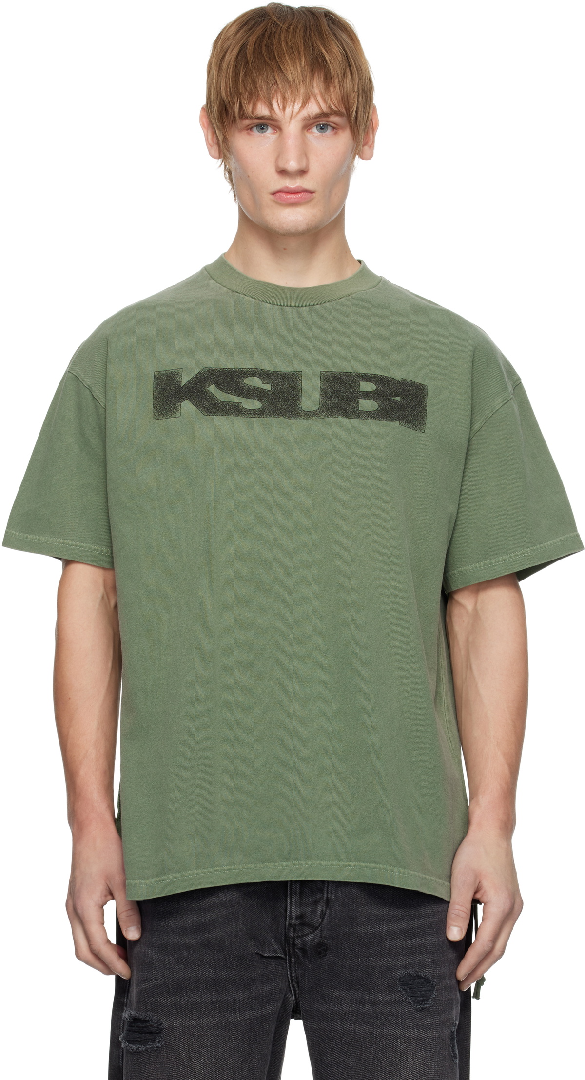 Ksubi Green World Order Ekcess Hash T-shirt Ksubi