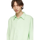 Tibi SSENSE Exclusive Green Classic Shirt