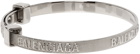 Balenciaga Silver Force Striped Bracelet