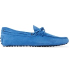Tod's - Gommino Suede Driving Shoes - Blue