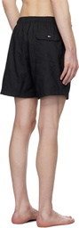 BOSS Black Embroidered Swim Shorts