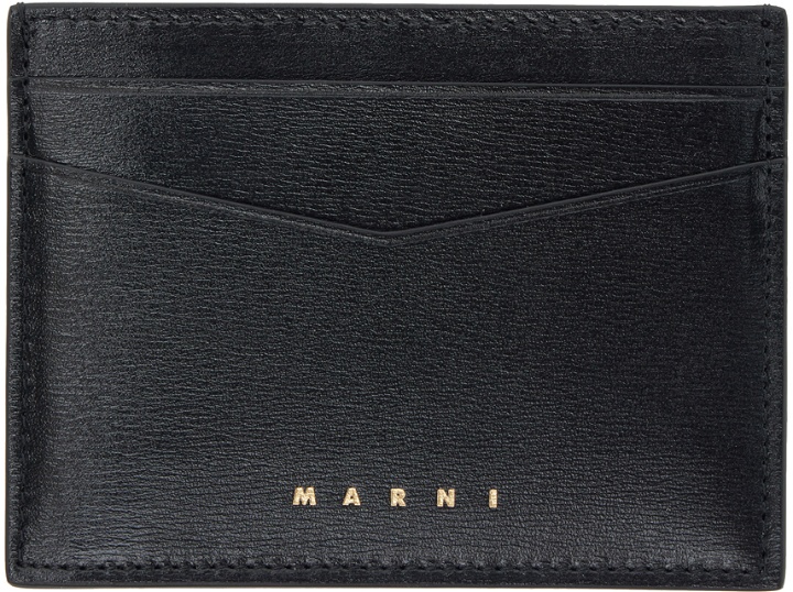 Photo: Marni Black Logo Card Holder