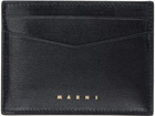 Marni Black Logo Card Holder
