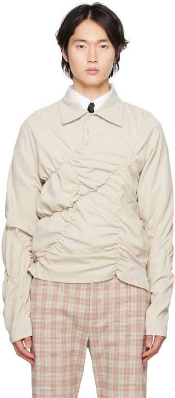 Photo: STRONGTHE SSENSE Exlusive Beige Palm Shirt