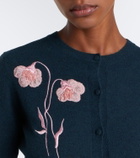 Erdem Floral-appliqué cardigan