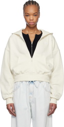 The North Face White Evolution Full Zip Hoodie