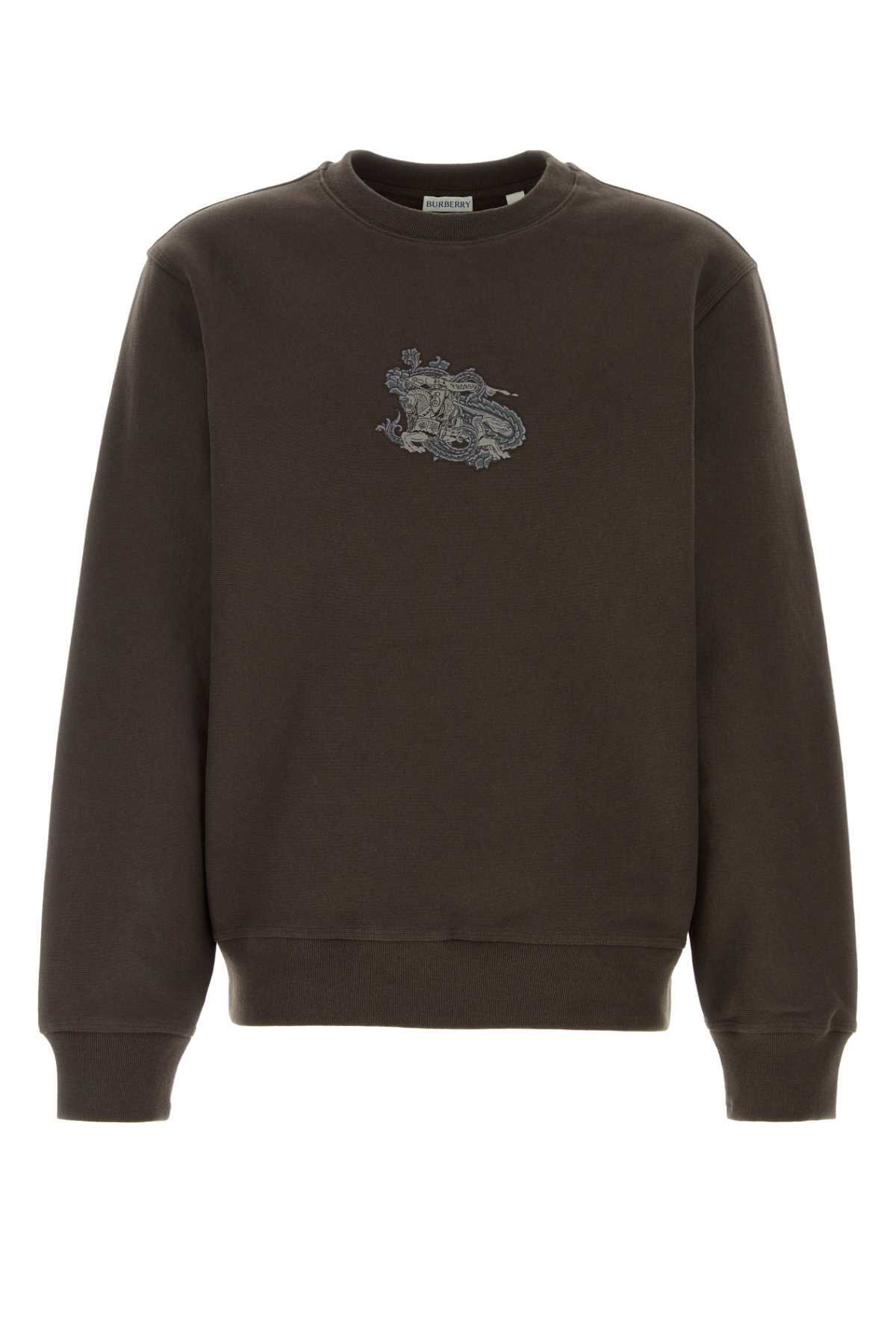 Burberry - Logo-Embroidered Cotton-Jersey Sweatshirt - Black