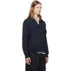 Stone Island Navy 6100063 Organic Cotton Fleece Sweatshirt