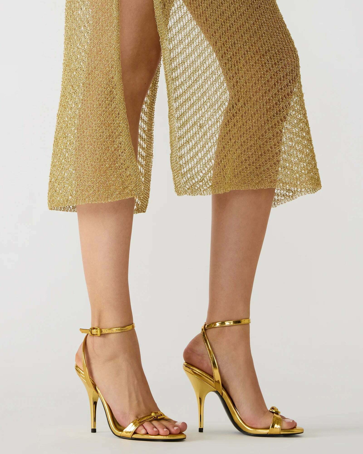 Steve Madden Foxx Heels in Gold