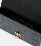 Tom Ford T Latch croc-effect leather box clutch