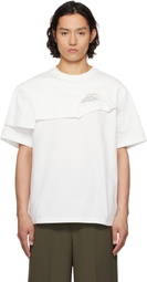 Feng Chen Wang White Double Collar T-shirt