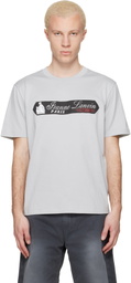 Lanvin Gray Printed 'Lanvin Signature Label' T-shirt