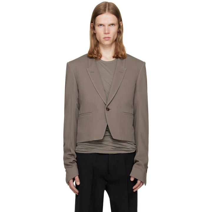 Photo: Rick Owens Taupe Tower Alice Jkt Blazer