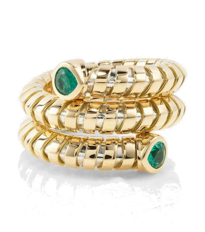 Photo: Marina B Trisola 18kt gold ring with emeralds