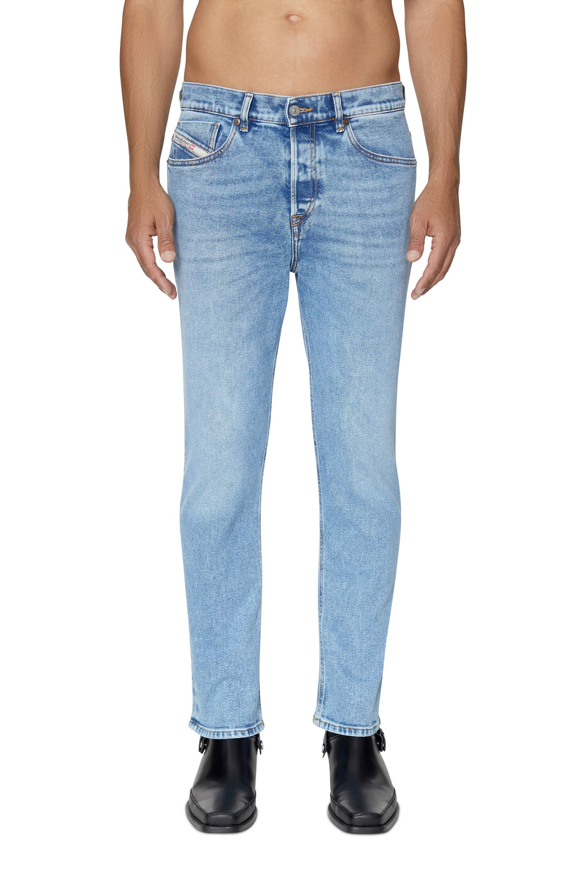 Diesel Relaxed Jeans - D-Rise - Jeans Mens in Blue Diesel