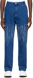 Xander Zhou Indigo Straight Jeans