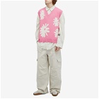 Soulland Men's Kieran Knitted Vest in Pink Multi