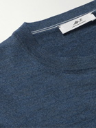 Mr P. - Slim-Fit Merino Wool Sweater - Blue