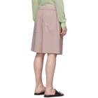 Tibi SSENSE Exclusive Pink Wool Shorts