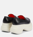 Marni - Leather platform loafers