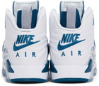 Nike Jordan Big Kids White & Blue Jumpman MVP Sneakers