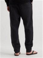 Jil Sander - Tapered Logo-Embroidered Cotton-Jersey Sweatpants - Black