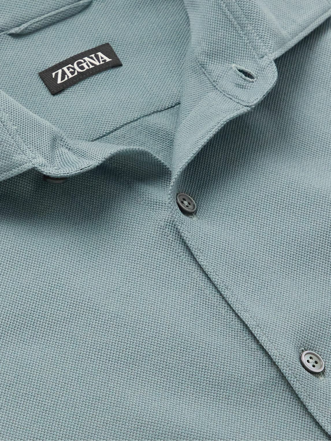 Zinna | Green Plunge-Neck Shirt