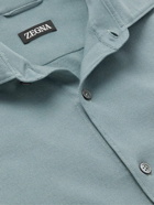 Zegna - Honeycomb-Knit Cotton Shirt - Green