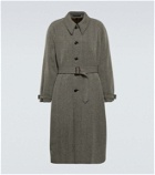 Giorgio Armani Herringbone wool-blend coat