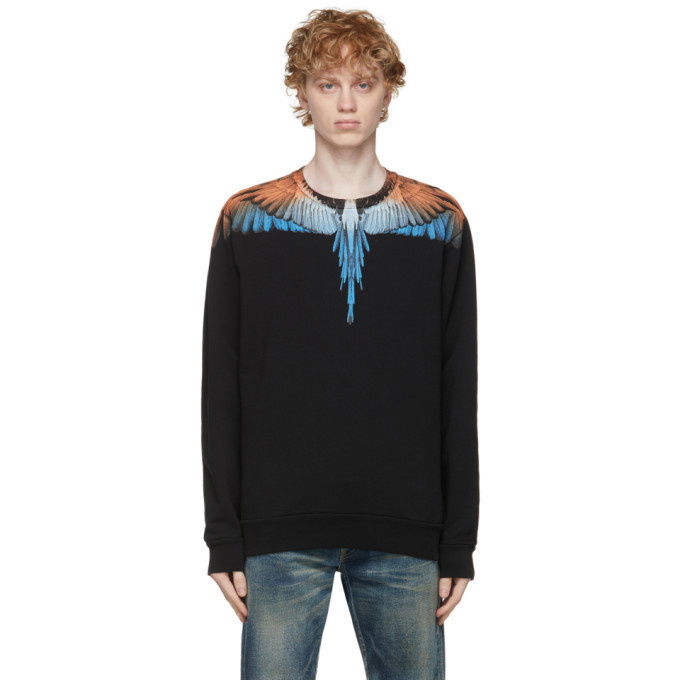 Photo: Marcelo Burlon County of Milan Black and Orange Wings Sweatshirt